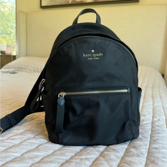 Kate Spade Classic Black Backpack - Picture 1 of 3